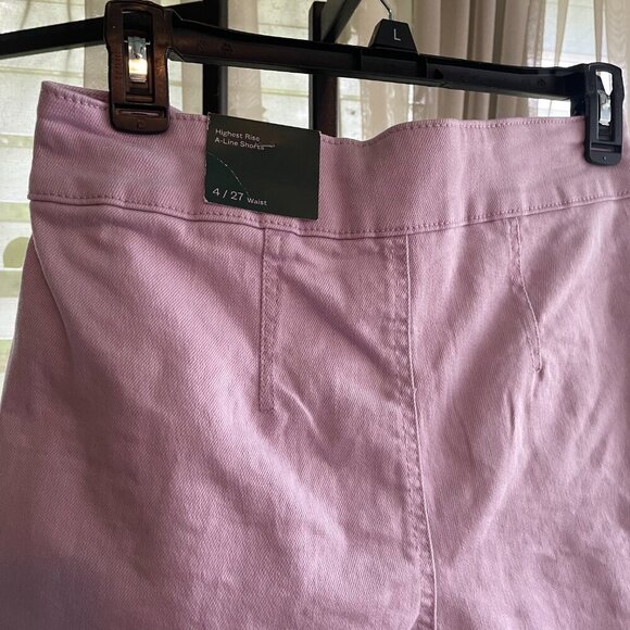 NWT Wild Fable Highest Rise A-Line Shorts Light Purple Lilac Size 4 / 27 Waist - Picture 3 of 4